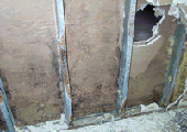 Mold on back side of drywall