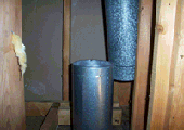 Disconnected furnace exhaust